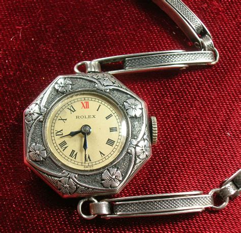 sterling silver womens rolex watch